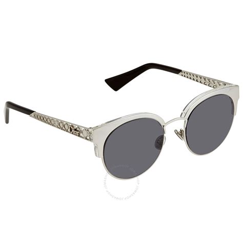 Dior Grey Blue Cat Eye Ladies Sunglasses DIORAMAMINI 010/IR50